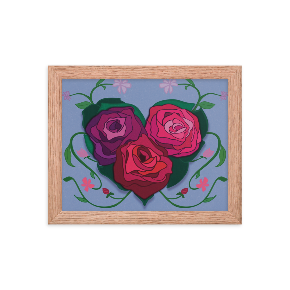 Rose Heart Framed Print