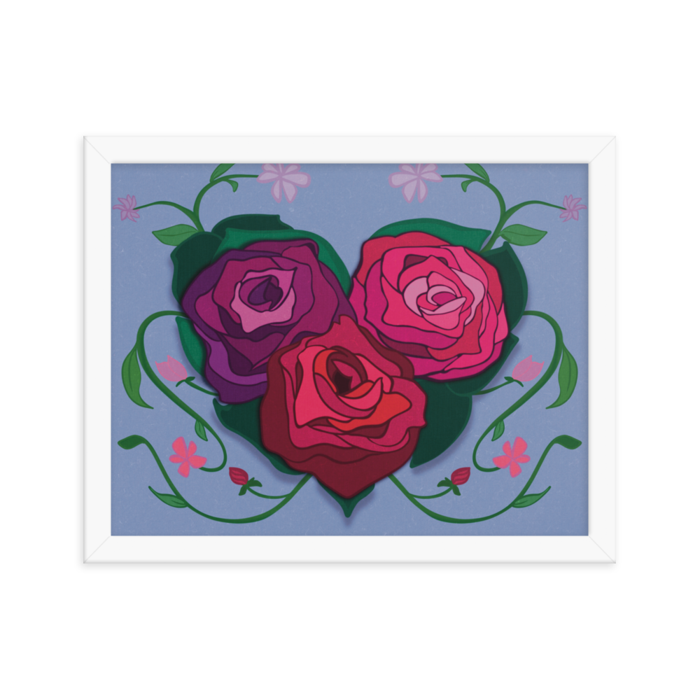 Rose Heart Framed Print