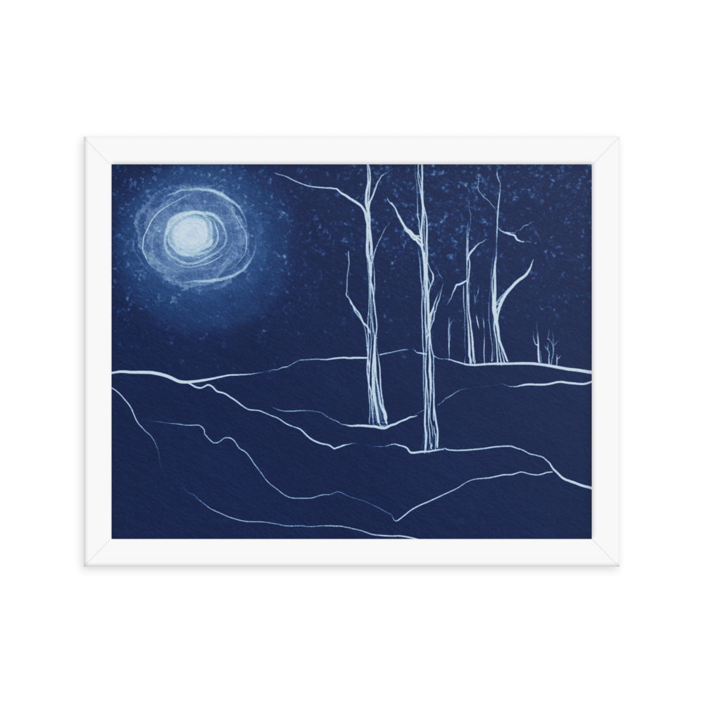 Winter Blues Framed Print