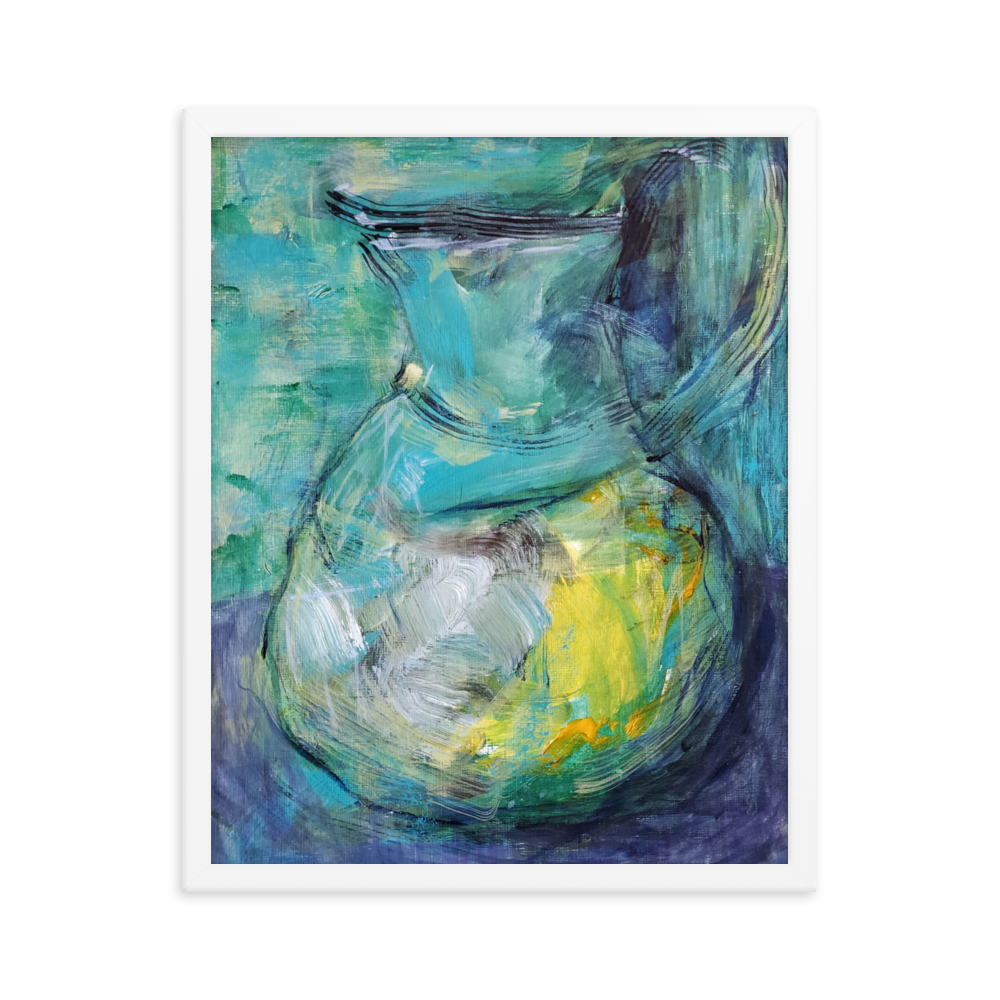 Lemonade jug Framed Print