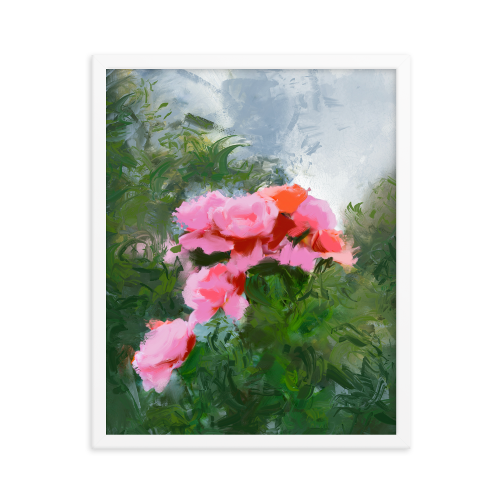 Rose Bush Framed Print