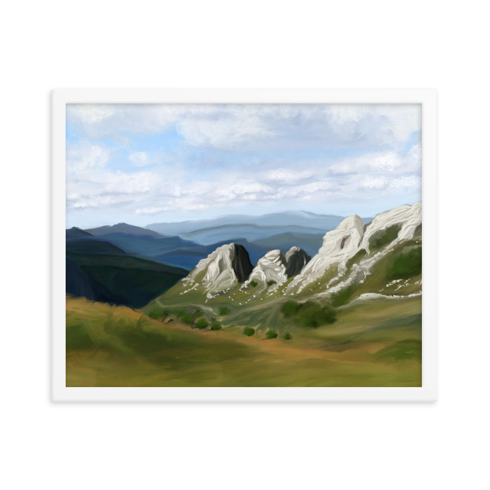 The Crag Framed Print