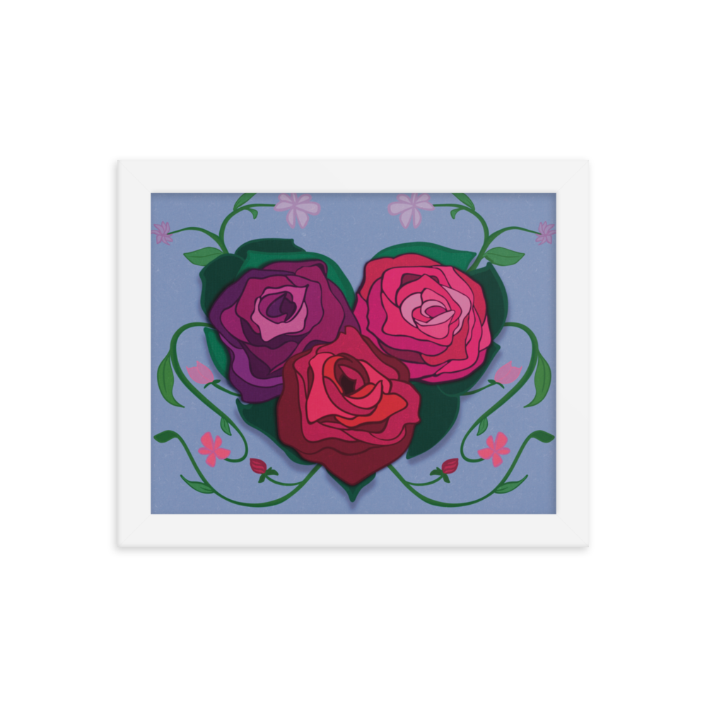 Rose Heart Framed Print