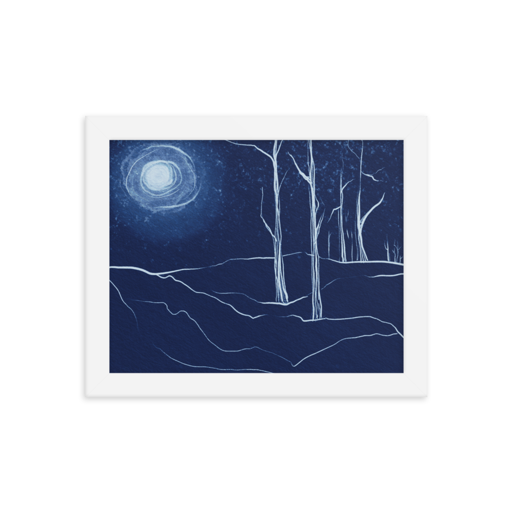 Winter Blues Framed Print