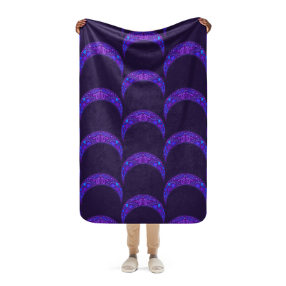 Serpent Moon Sherpa Blanket