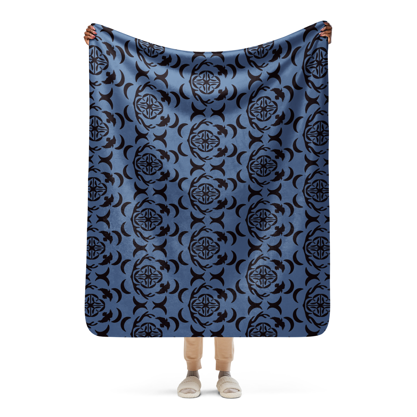 House of Raven Emblem Sherpa Blanket