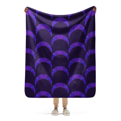 Serpent Moon Sherpa Blanket