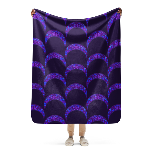 Serpent Moon Sherpa Blanket