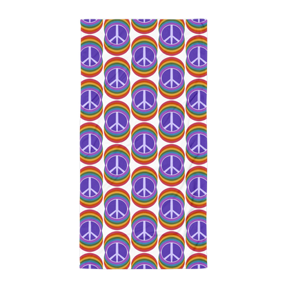 Rainbow Peace Beach Towel