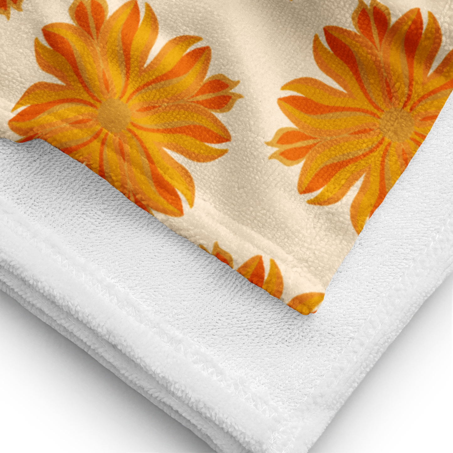 Retro Sunburst Beach Towel