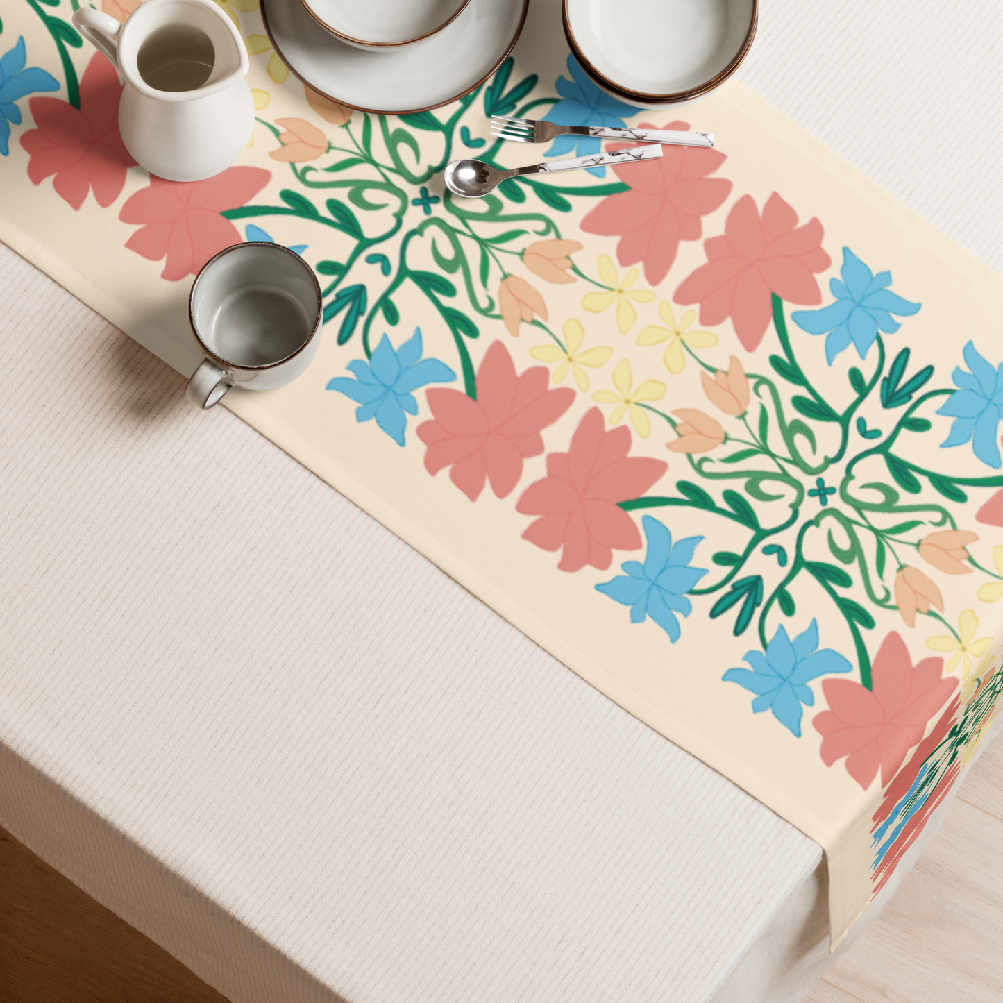 Retro Bouquet Table Runner