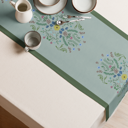 Sunflower Folk Art Table Runner