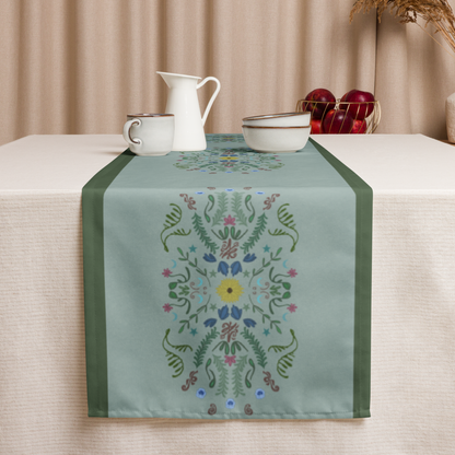 Sunflower Folk Art Table Runner