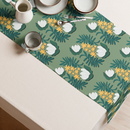 Magnolia + Phlox Pattern Table Runner