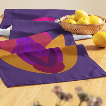 Retro Lotus Table Runner