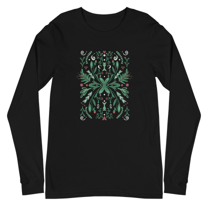 Winter Spirit Folk Art Langarm-T-Shirt