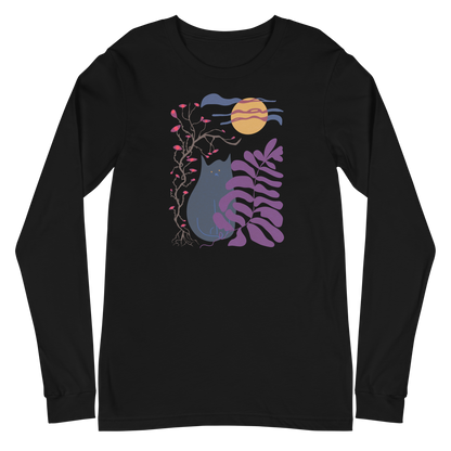 Moon Cat Long Sleeve Tee