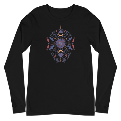 Witchy Folk Art Long Sleeve Tee