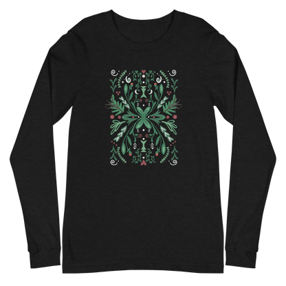 Winter Spirit Folk Art Langarm-T-Shirt