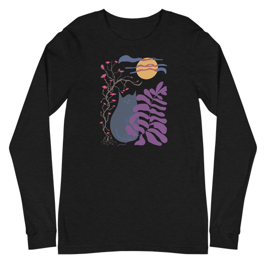 Moon Cat Long Sleeve Tee