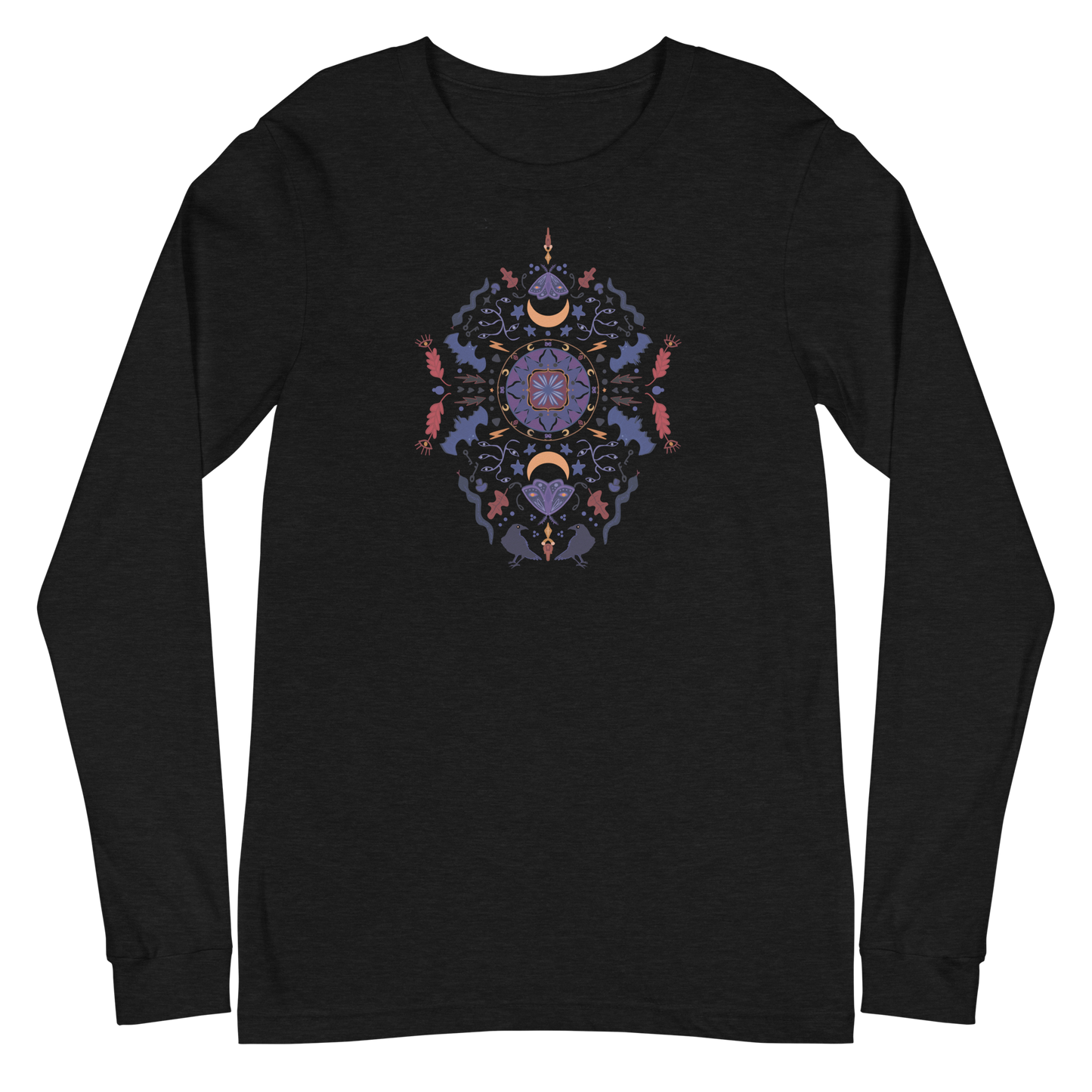 Witchy Folk Art Langarm-T-Shirt