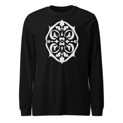 Bats, Ravens & Moths Folk Art   Unisex Long Sleeve Tee