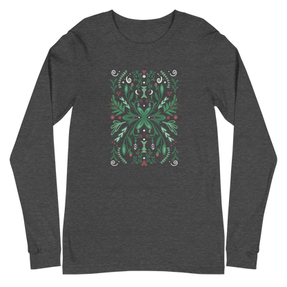 Winter Spirit Folk Art Langarm-T-Shirt