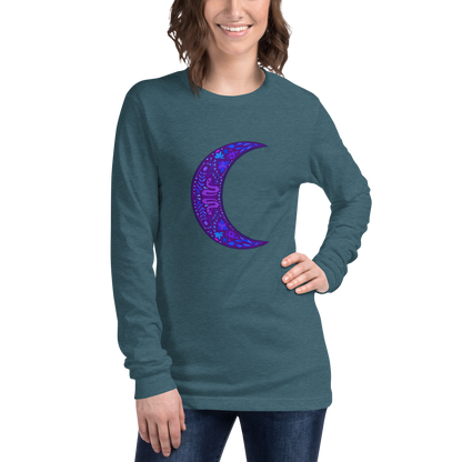 Serpent Moon Folk Art Unisex Long Sleeve Tee