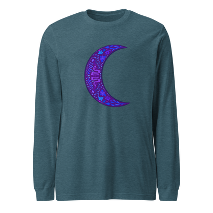 Serpent Moon Folk Art Unisex Long Sleeve Tee