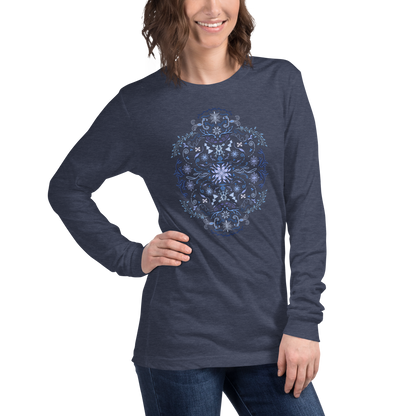 Winter Folk Art Unisex Langarm T-Shirt