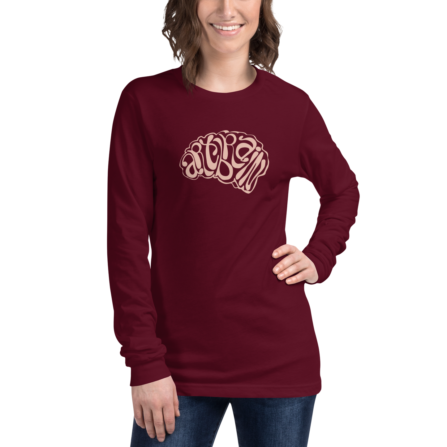 Camiseta de manga larga unisex con logotipo de Artbrain