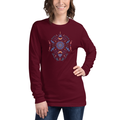 Witchy Folk Art Long Sleeve Tee