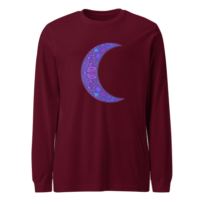 Serpent Moon Folk Art Unisex Long Sleeve Tee