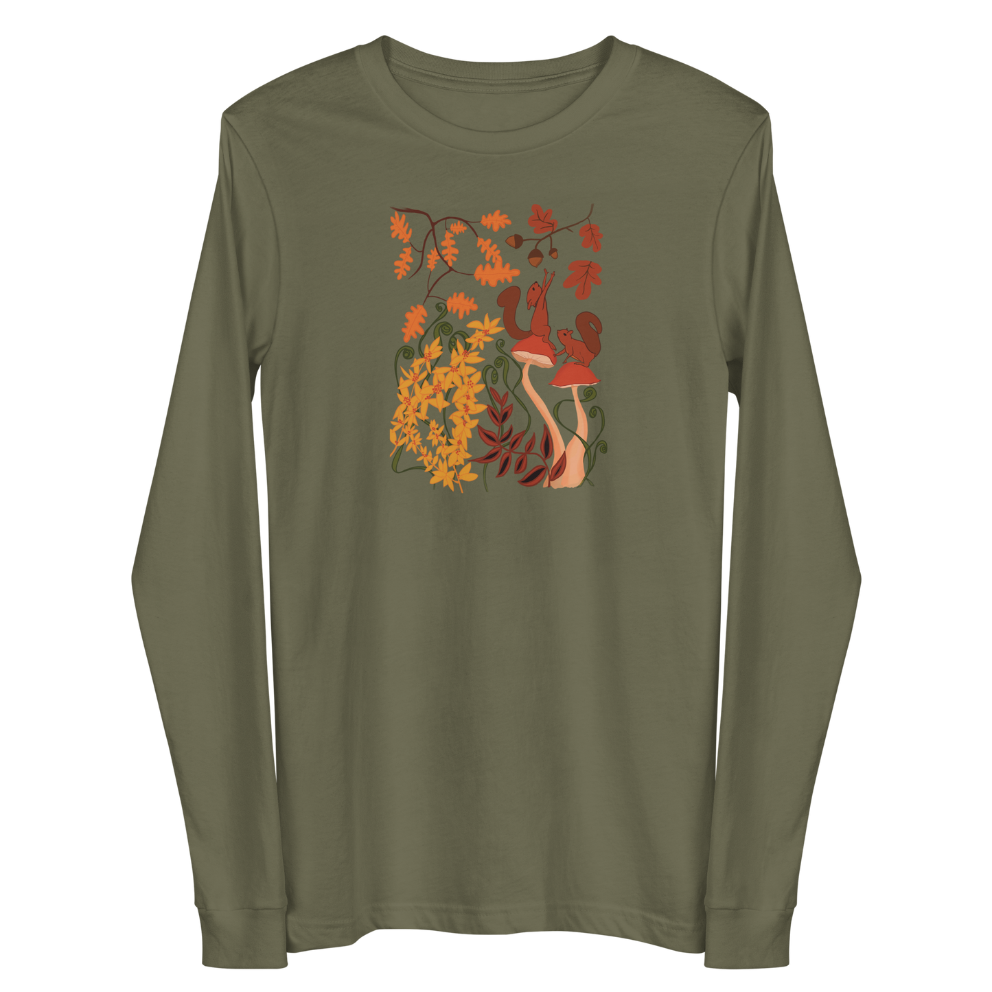 Squirrel's Harvest Haven Langarm-T-Shirt