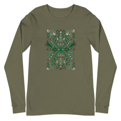 Winter Spirit Folk Art Langarm-T-Shirt