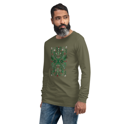 Winter Spirit Folk Art Langarm-T-Shirt