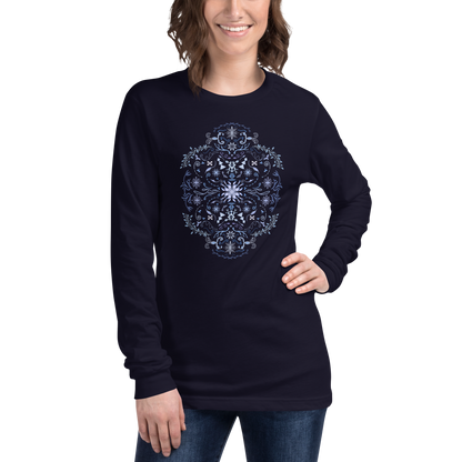 Winter Folk Art Unisex Long Sleeve Tee