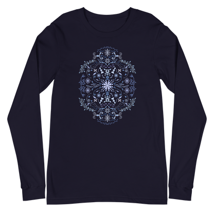 Winter Folk Art Unisex Long Sleeve Tee