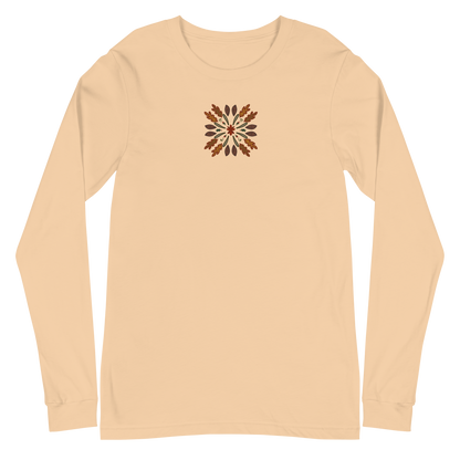 Herbstliches Splash Art Langarm-T-Shirt