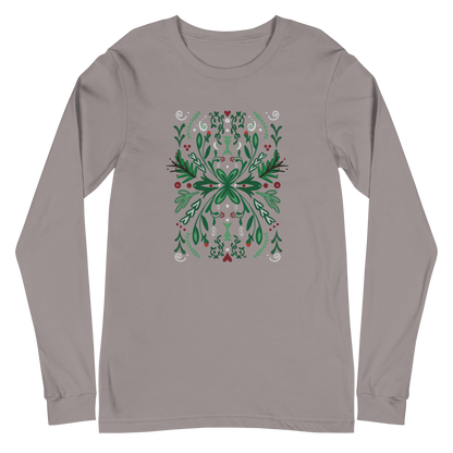 Winter Spirit Folk Art Long Sleeve Tee