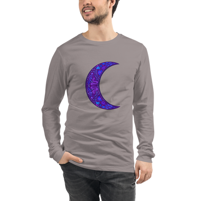 Serpent Moon Folk Art Unisex Long Sleeve Tee