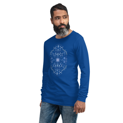 Winter Folk Art Unisex Long Sleeve Tee