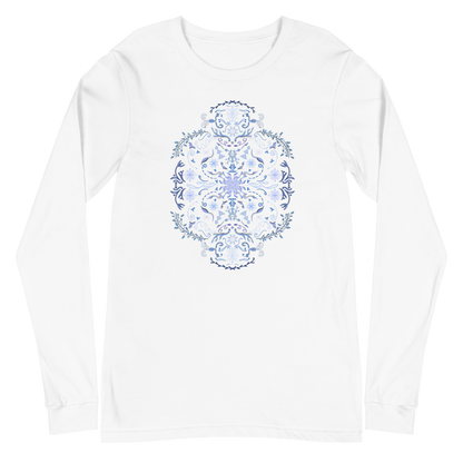 Winter Folk Art Unisex Long Sleeve Tee