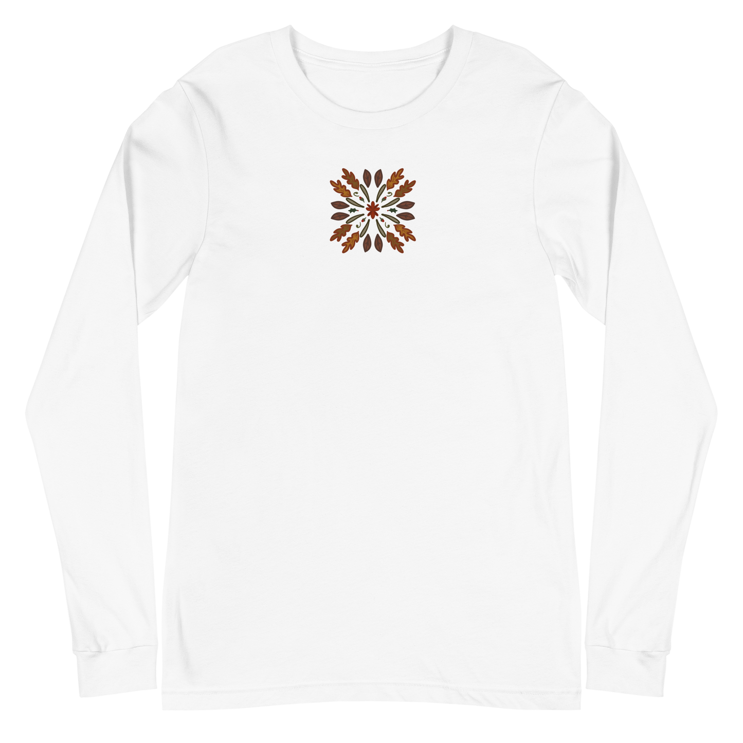 Herbstliches Splash Art Langarm-T-Shirt