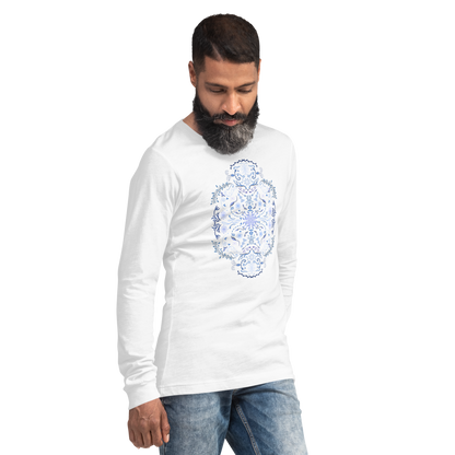 Winter Folk Art Unisex Long Sleeve Tee