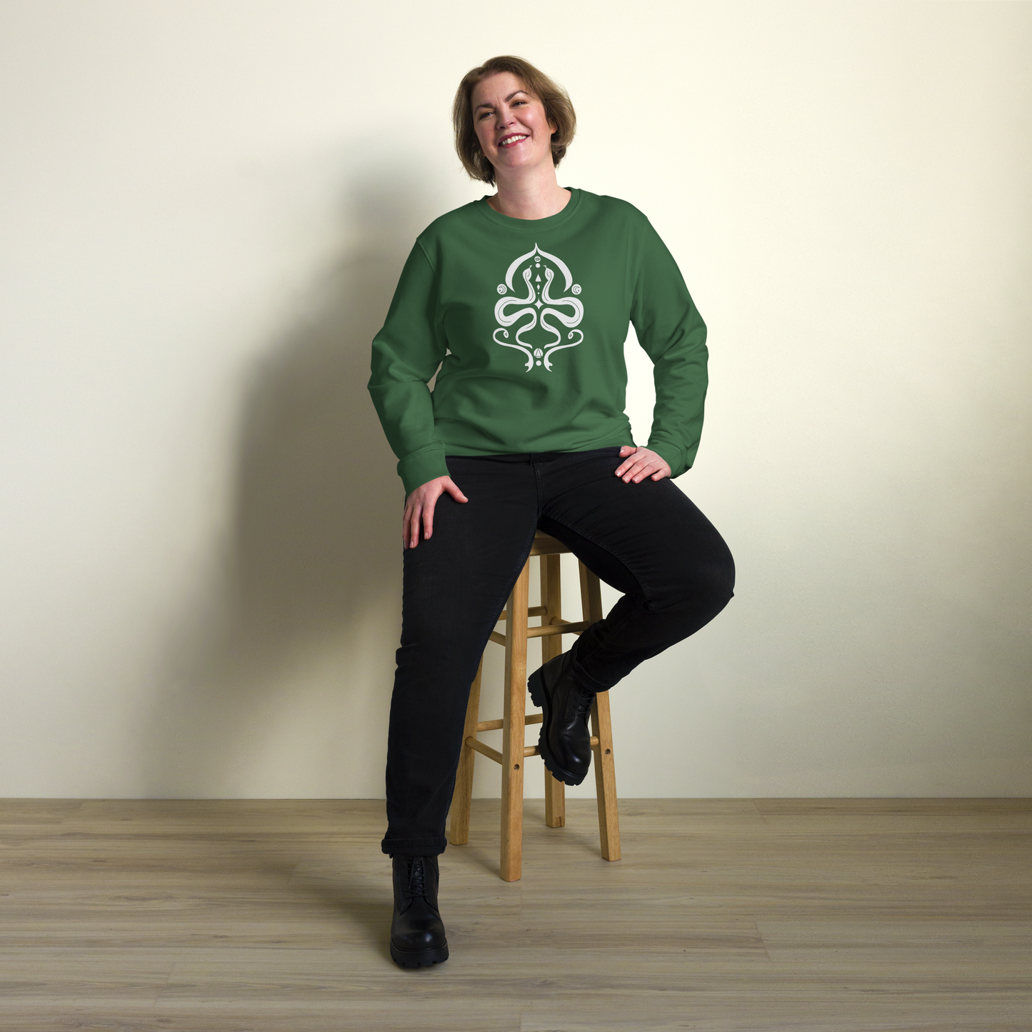 Serpentine Veil Emblem Unisex Organic Sweatshirt