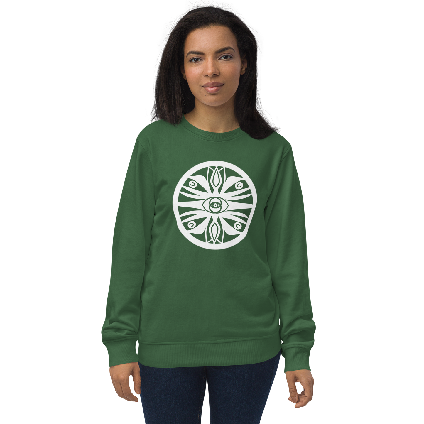 Eye of the Oracle Emblem Unisex Organic Sweatshirt