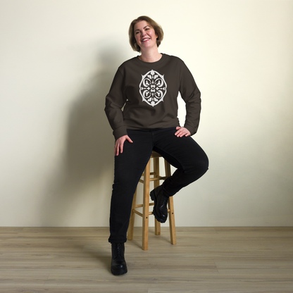 Bats, Ravens & Moths Folk Art Unisex Organic Sweatshirt