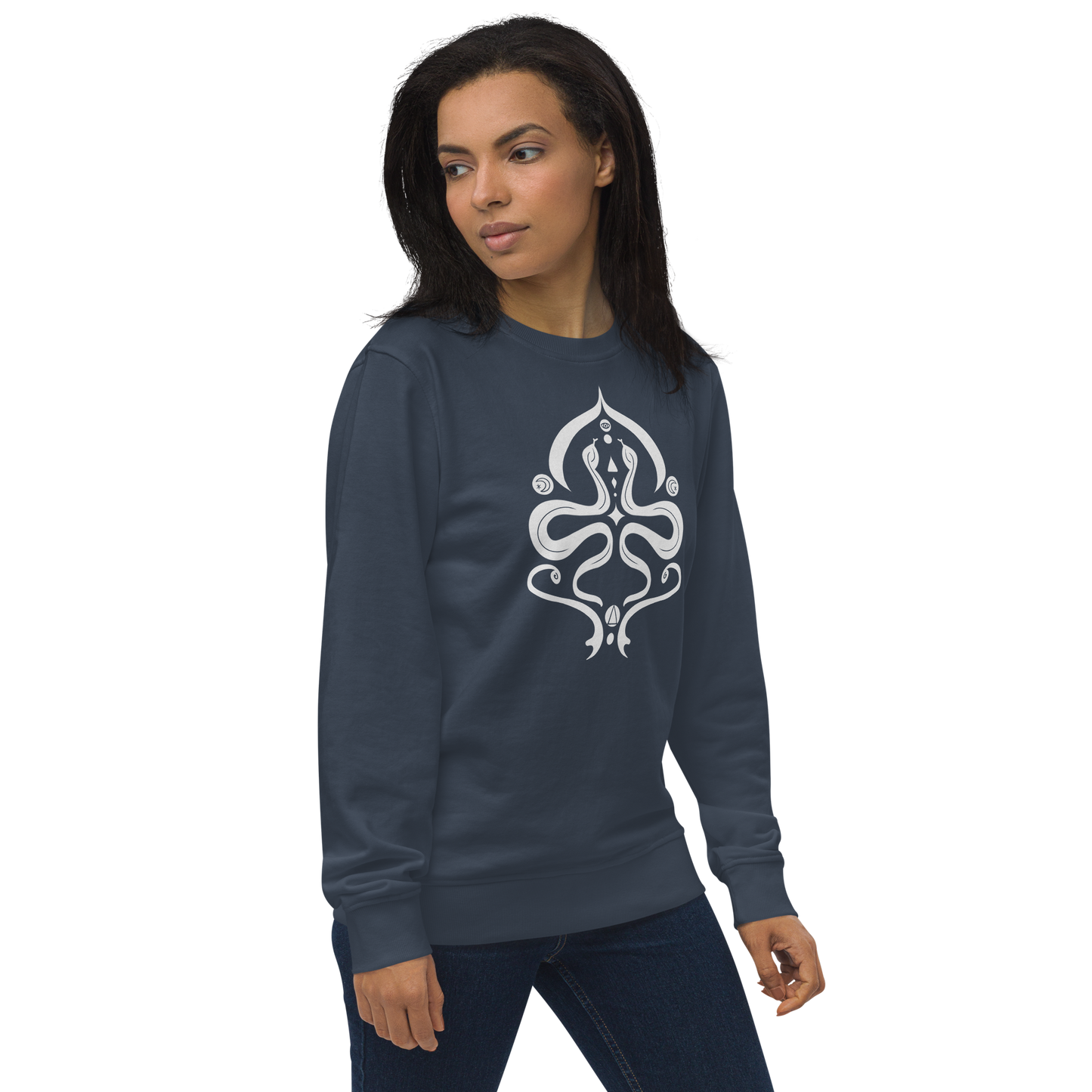 Serpentine Veil Emblem Unisex Organic Sweatshirt