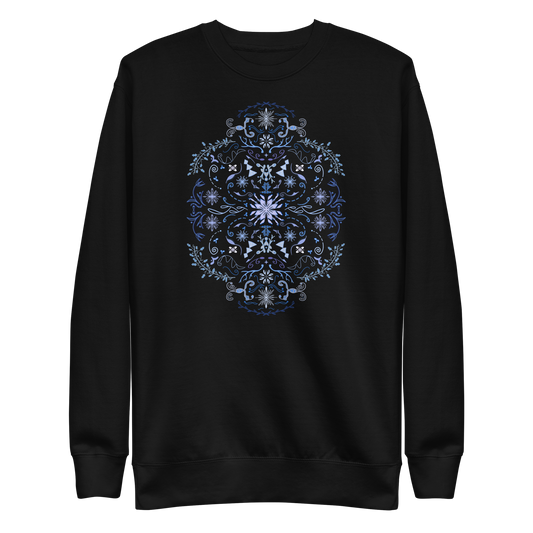 Winter Volkskunst Unisex Premium Sweatshirt